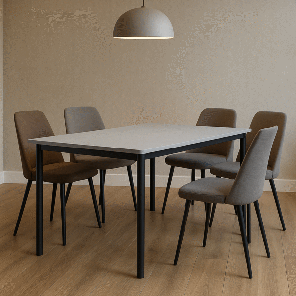 Rectangular Fiber Table – Ideal for Dining & Meetings