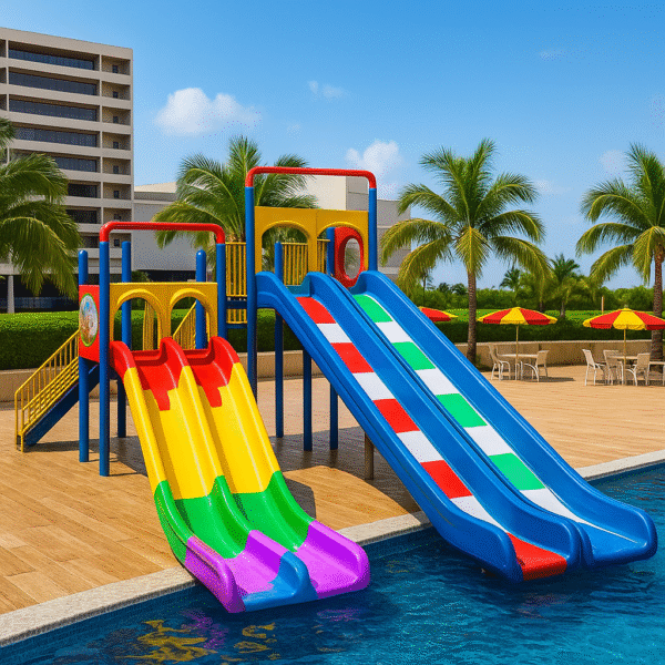 Colorful Fiber Water Slides – Safe Fun for All Ages