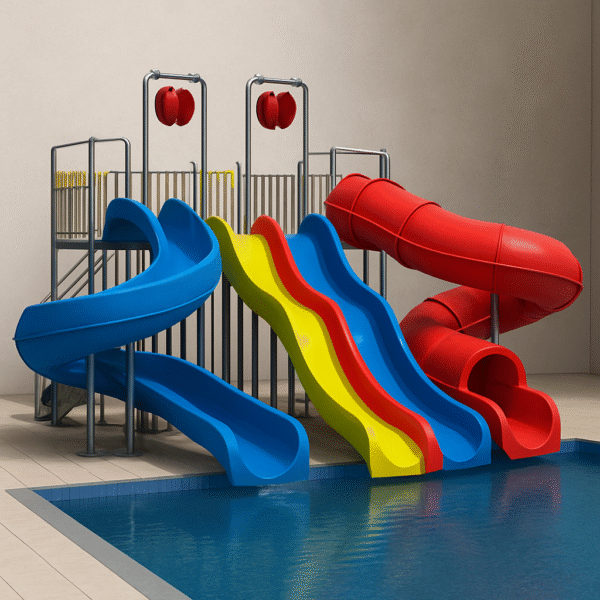 Colorful Fiber glass Water Slides-04 – Safe Fun for All Ages