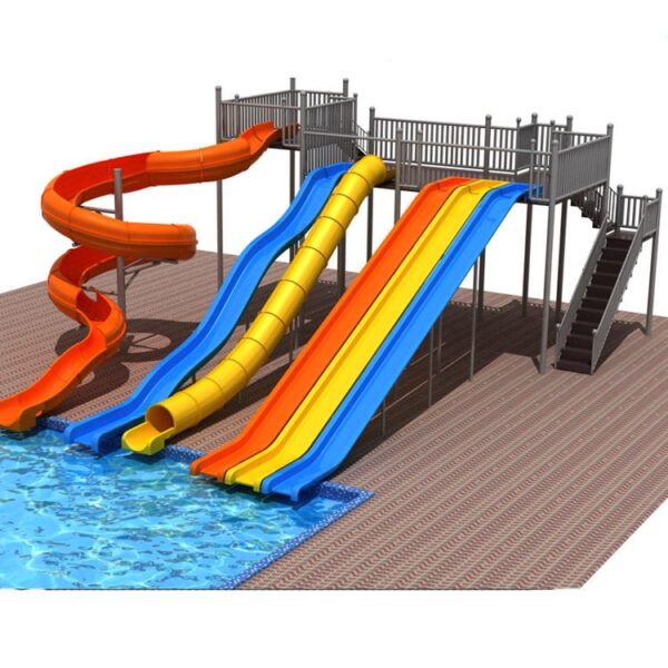 Colorful Fiber Water Slides – Safe Fun for All Ages