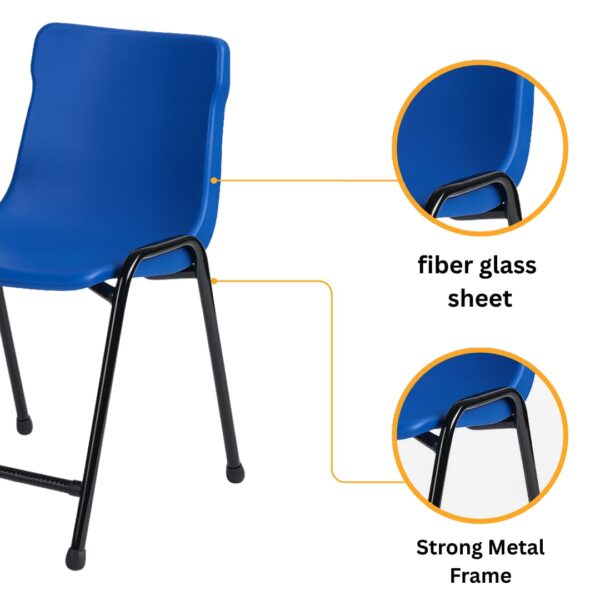 🪑 Student & Office Fiber glass Chair-02 - Image 2